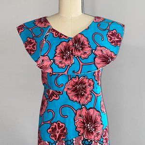 Collared Ankara A-Line Dress
